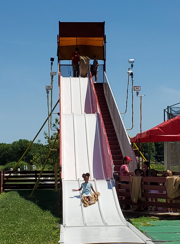 tall outdoor slide