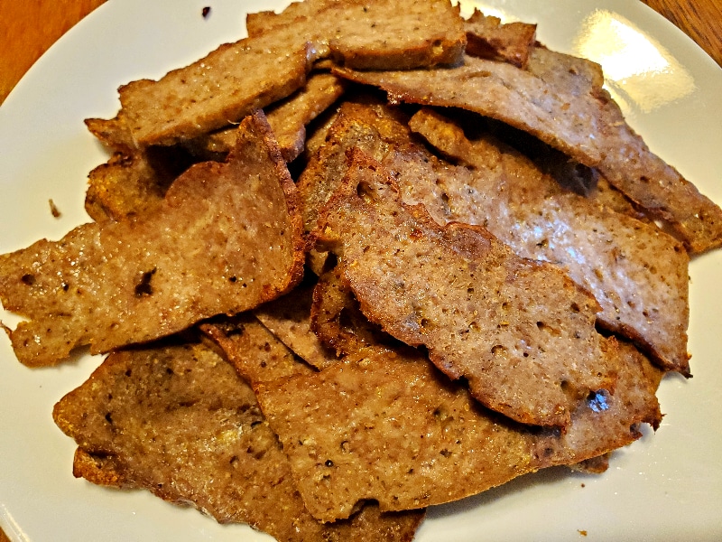 crispy cooked gyro meat