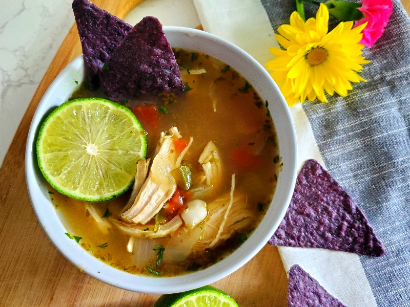 Light and refreshing summer soup with all the Mexican spices that you love combined with the tang of citrus!