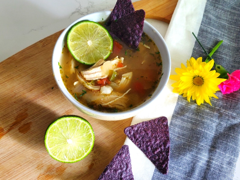 Light and refreshing summer soup with all the Mexican spices that you love combined with the tang of citrus!