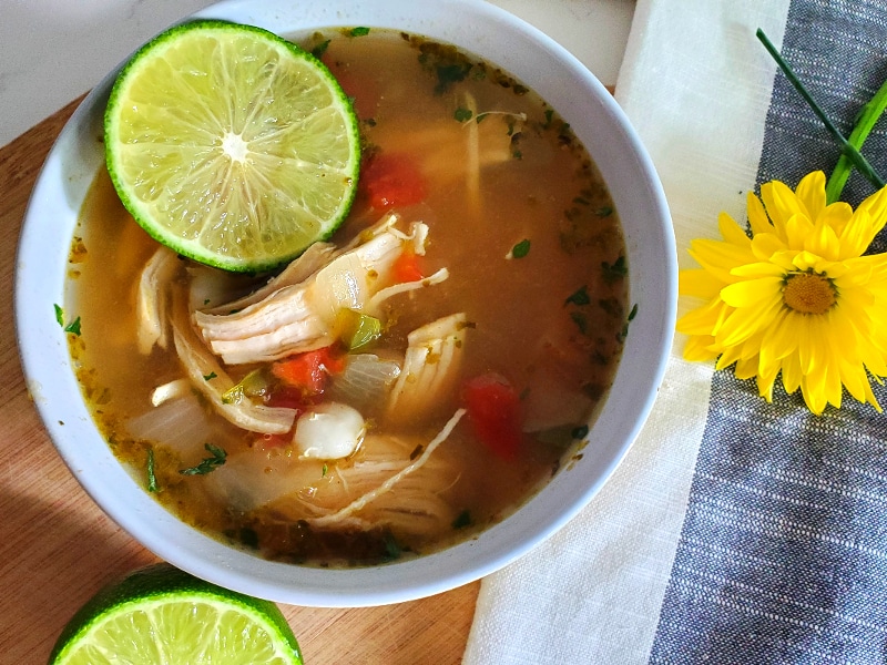 Light and refreshing summer soup with all the Mexican spices that you love combined with the tang of citrus!